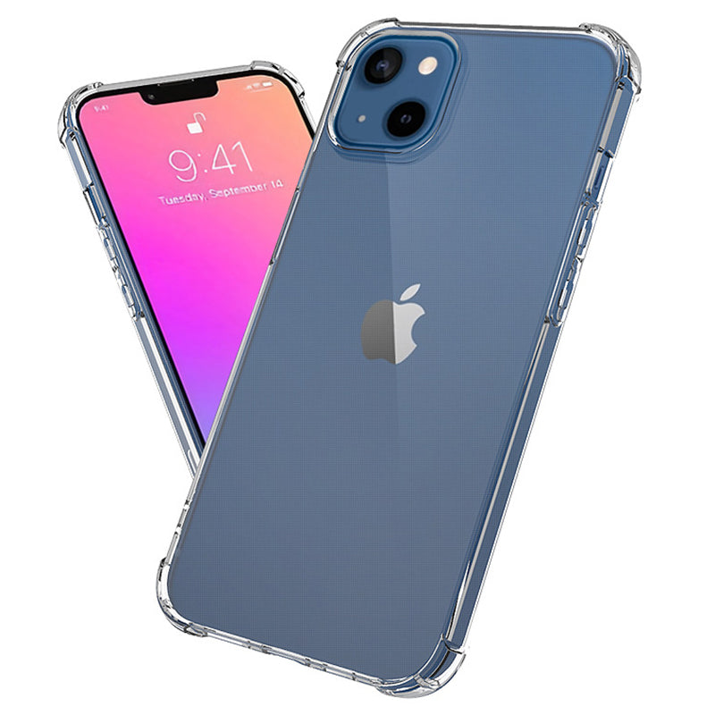 For iPhone 15 Clear TPU Phone Case Shockproof Four Corner Protection Cover For iPhone 15 Clear TPU Phone Case Shockproof Four Corner Protection Cover